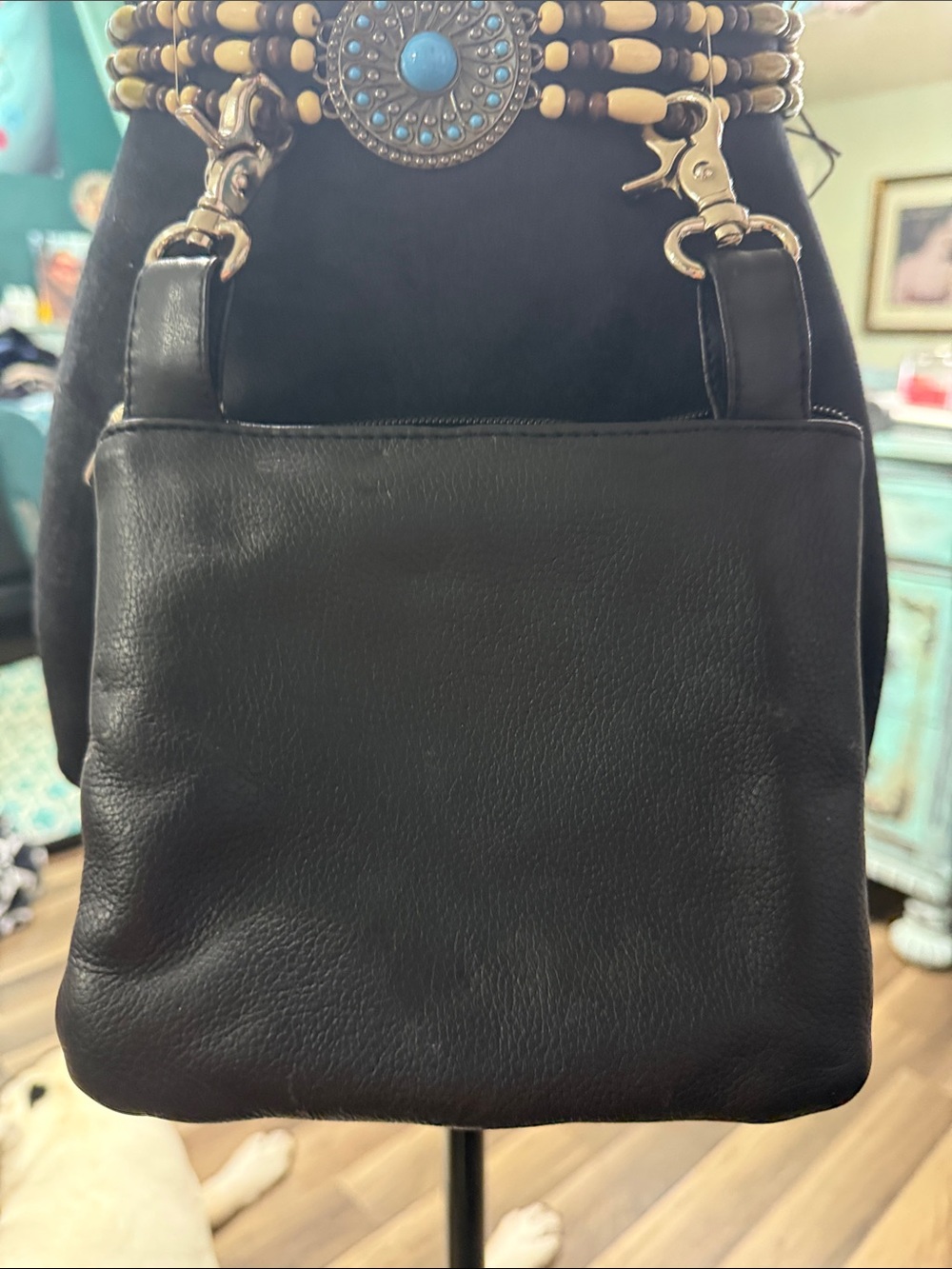 Black Studded Mini Crossbody Bag - Unbranded - Picture 7 of 15